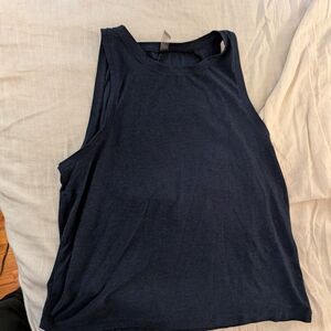 Beyond Yoga Navy Muscle Tee Size M